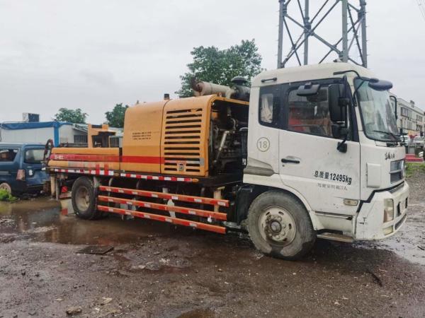 Euro III 132kW Used Concrete Line Pump Truck Mounted Line Pumps SY5125THB-9018III