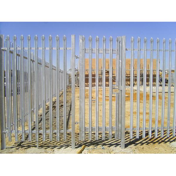 50x100mm Post Triple Pointed Palisade Fencing Hot Dip Galvanized Gp Security Grade
