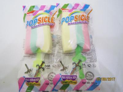 marshmallow macio frutado dos doces do picolé 14g com Mini Rainbow Stick