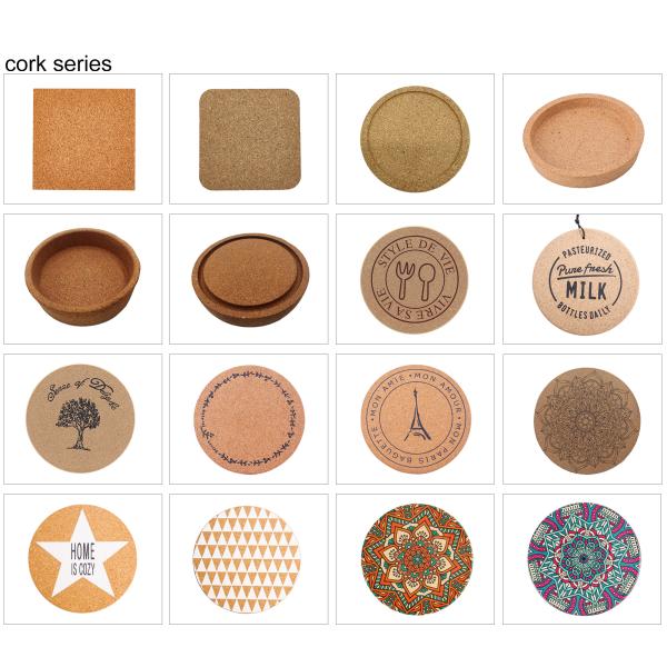 Custom Logo Acceptable Walnut Cherry Wood Coaster for Eco-Friendly Minimalist Design Style