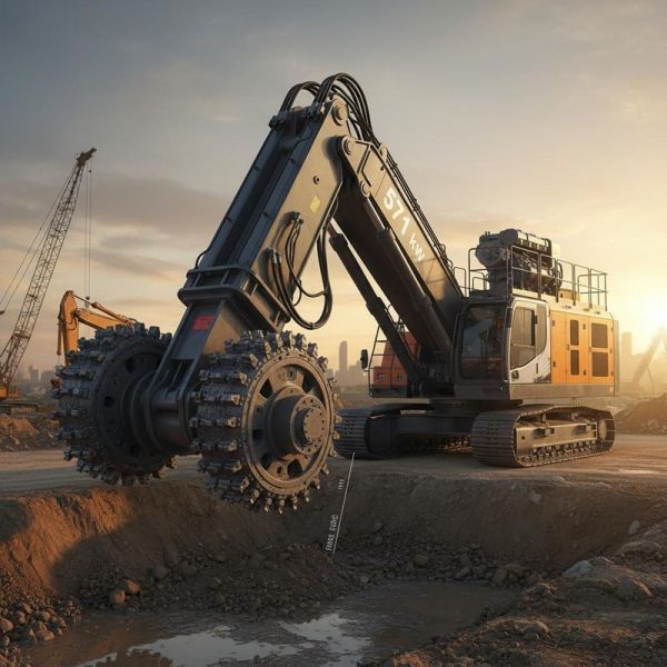 Trench Cutter Hydromill Equipment with 52m Milling Depth 571kw Engine Power and 160ton Operating Weight for Deep Excavation