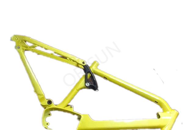 Electric Aluminum Full Suspension Frame , 27.5 Plus Motorized Bike Frame