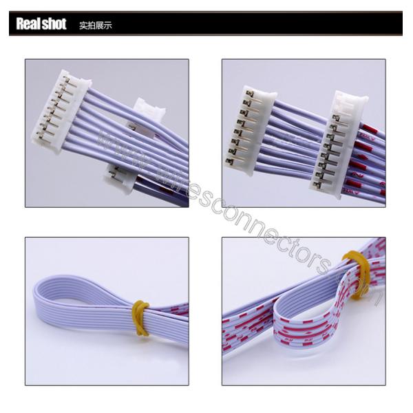 JST/Molex/TE Connector Wire Assembly PH 2.0mm Pitch 10P To 8P Male JST Connectors Red White Flat Extension Cable Wires Prototype to Mass Production
