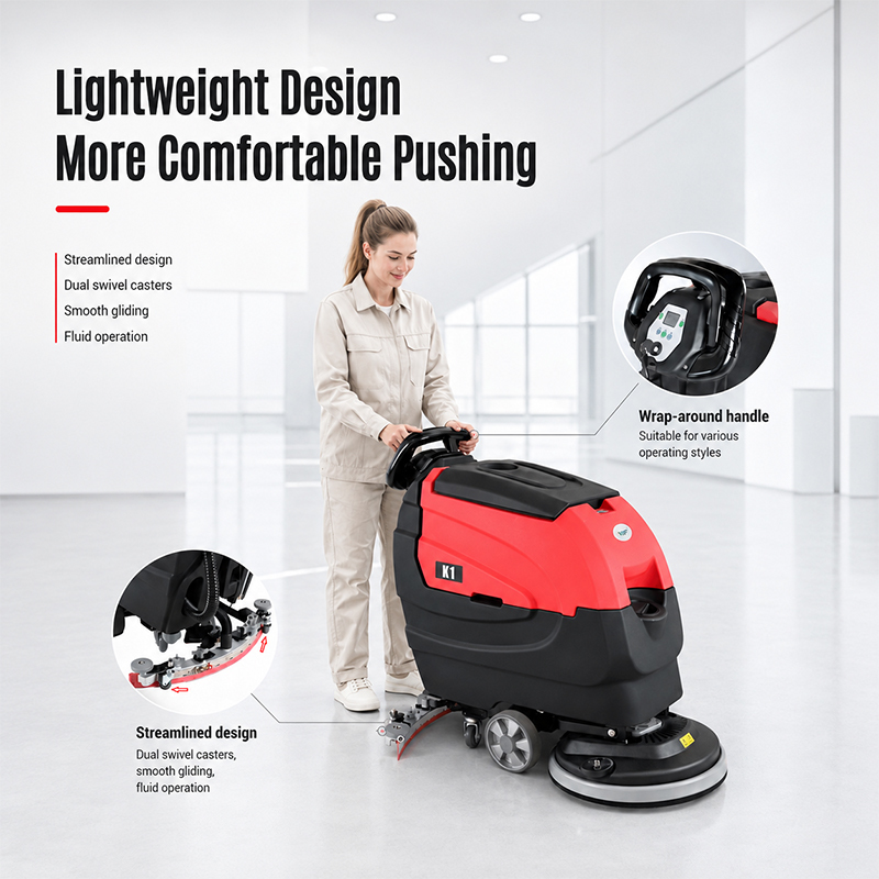 Hotsale 24V 80AH Lithium Battery Industrial Automatic Floor Washing Machine Scrubber Dryer