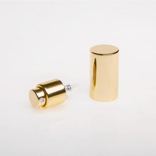 Press Series Crimp Spray Pump Non Spill Airless Makeup Pump PP - Aluminium