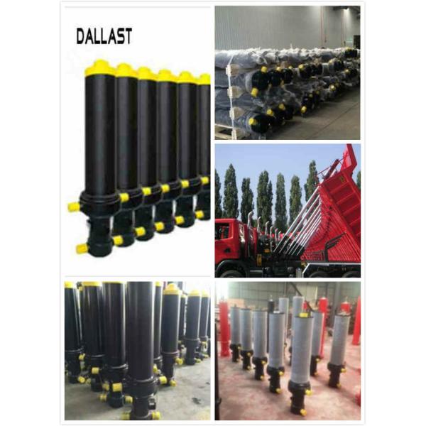 Cilindro hidráulico Chrome Rod Standard u OEM de la etapa del remolque multi de la descarga