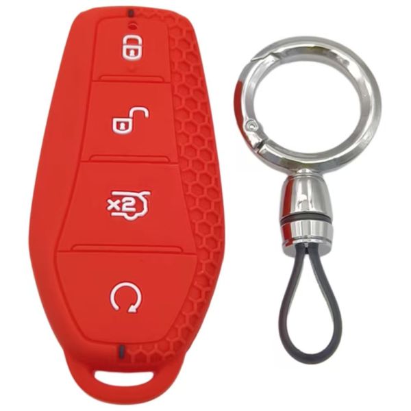 Silicone Car Key Cover BYD Song Plus Qin Han Tang DM EV Yuan Pro Dolphin Protection Case Remote Fob Skin Shell Holder New