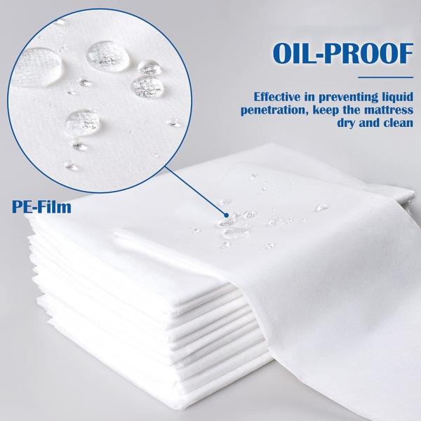 Disposable Massage Table Cover Paper Sheet Pp Non Woven Waterproof Disposable Bed Sheet Rolls For Salon Beauty Spa