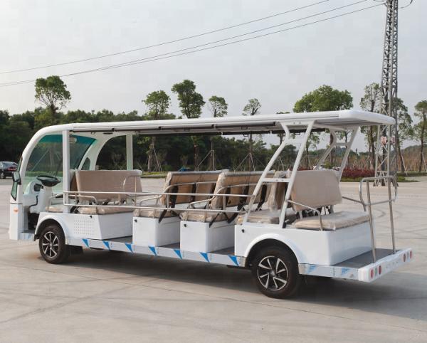 17 Seats Electric Shuttle Car For Square Electric Car Tour Steel Structure Plus FRP