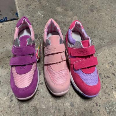 5 Colors Lattice Kids Velcro Sneakers Antiskid Size 26 To 31