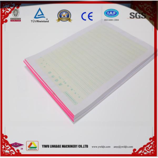 45 cycles/min Fully Automatic Glue Binding Notebook Making Machine 250 m/min High Speed