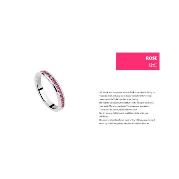 Austrian Crystal Ring Ring backlit Korea Korean jewelry