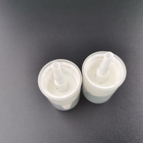 White  Ribbed Collar  24mm  Cream Dispenser Pump