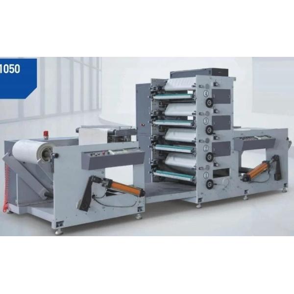 Automatic Small Flexo Printing Machine PE Coating Label Paper Rolls Film Rolls#4 Color Flexo Label Printer with Max. Web