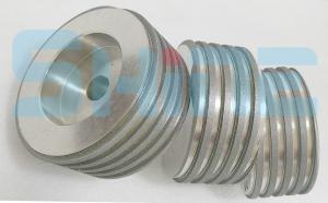 Linha que rola o CBN que aponta o dente reto 320# 200mm da reticulação