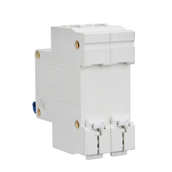 carril DZ47-63 2 poste 10A 32A 63A 400V Mini Circuit Breaker MCB del dinar de 35m m