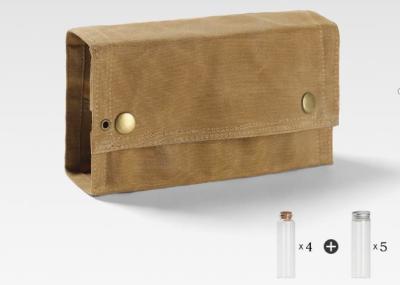 Saco de acampamento 38.5x19.5cm do armazenamento do assado da lona para garrafas de tempero