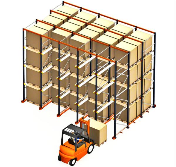 Distribution Center Drive In Pallet Rack , High Density Racking System