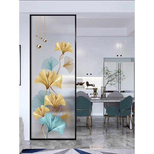 Decorative Wire Laminated Glass Partition Home Living Room Glass Panels