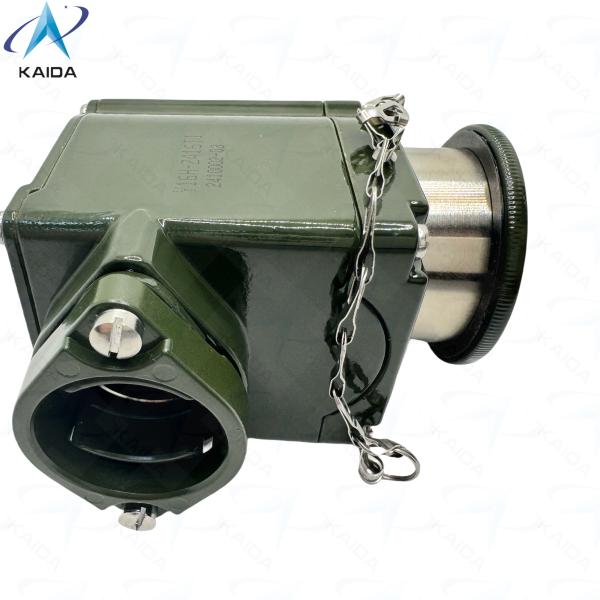 Conector eléctrico circular de contacto de soldadura de la serie Y16H con cáscara de aluminio de cadmio verde oliva.Y16H-2416TJ