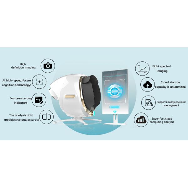 All In One AI Skin Scalp Analysis System Facial Imaging Diagnosis Plus Model
