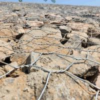 Paroi de support galvanisée paroi de boîte en gabion paniers gabonais hexagonalement tissés