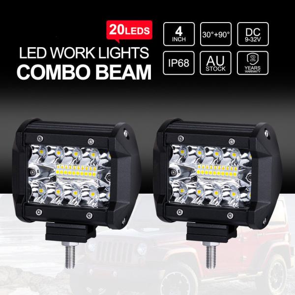DC12V 7560 Lm Off Road Auxiliary Lights , 4 Inch 108W Offroad Led Bar