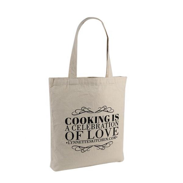 Recycled Natural Cotton Canvas Shopping Bags Mini Size Tote Type OEM Accepted