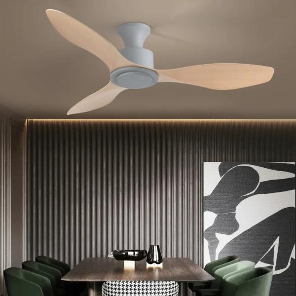 Ventilateurs de plafond décoratifs modernes pour la maison de 48 pouces, 110V/220V