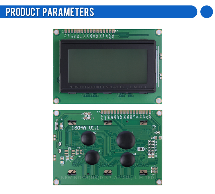 Cyrillic Gray Film 1604A LCD LCM Display Module Dot Matrix ST7066U Character Screen Factory Outlet