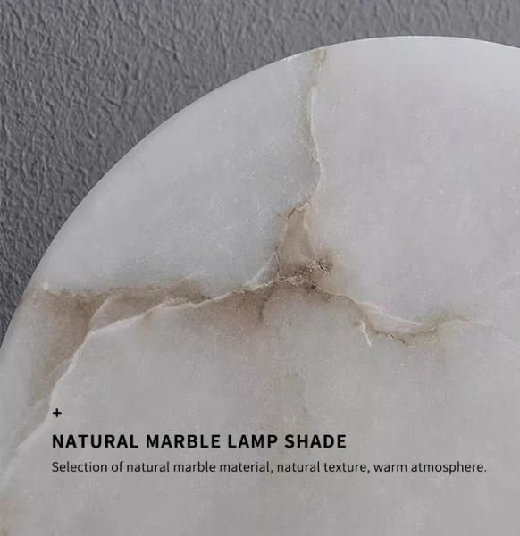 Luxury Alabaster Bedroom Bedside Wall Lamp Creative Staircase Aisle Art Decoration Background LED Wall Light