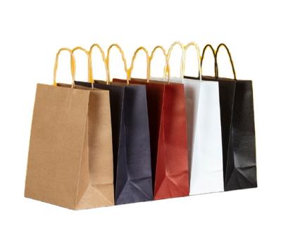 CMYK Biodegradable 300gsm Colored Kraft Bags