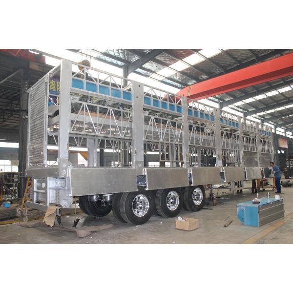 3-осевой 40T Животноводческий забор грузовой прицеп Животноводческий мини полуприцеп для фермы