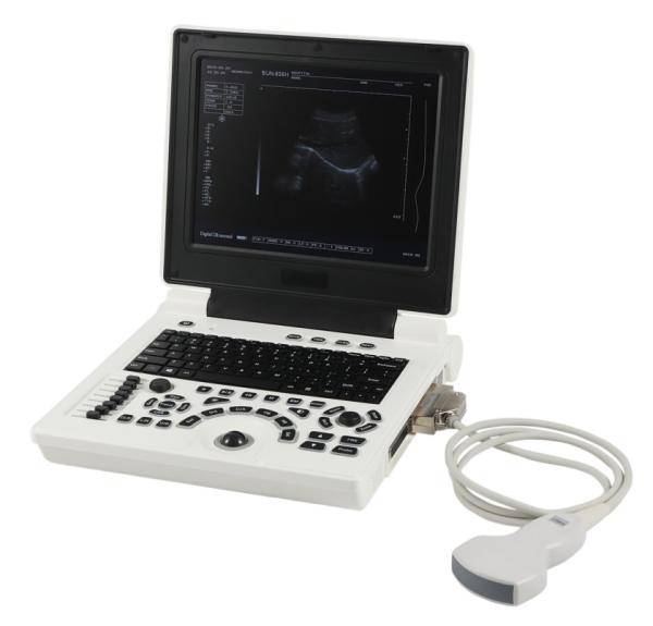 Black&white Portable Medical Ultrasound Scanner Machine for Vet Use