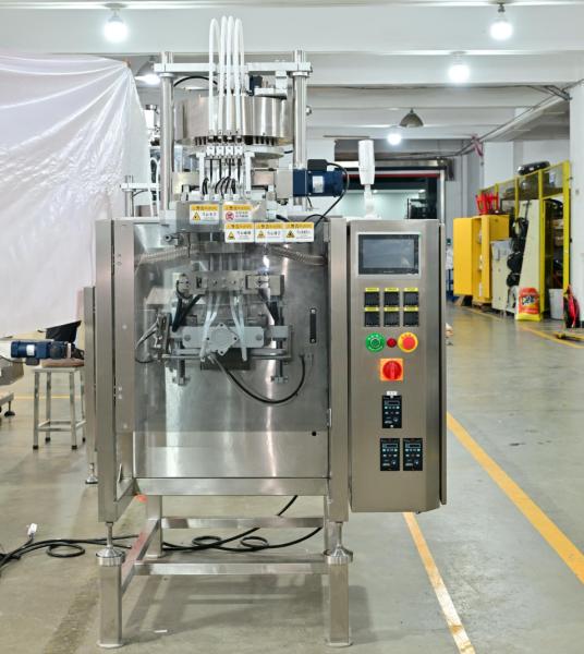 Máquina de embalagem de sacos de nicotina de huimid em pó com vedação térmica de 4 vias