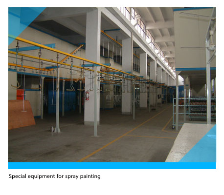 Suspension Conveying Spray Paint Production Line Spray Painting Equipments 120KW