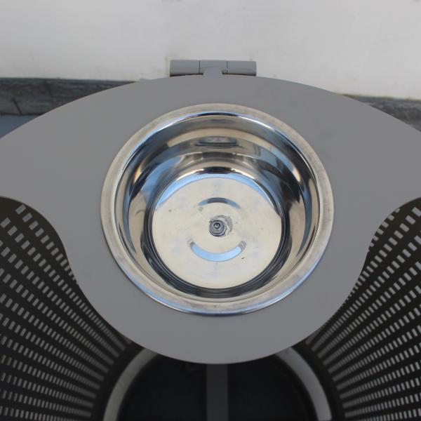 Публичные 120-литровые мусорные баки, устойчивые 32-литровые стальные мусорные баки.