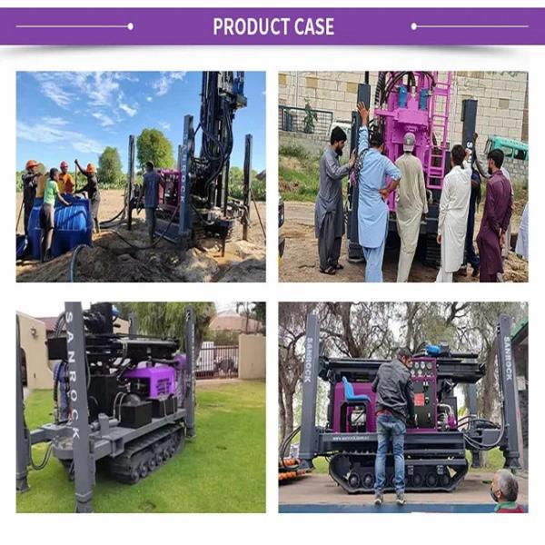 Скважина гидравлической буровой установки Crawler роторная 300 метров буровой установки водяной скважины