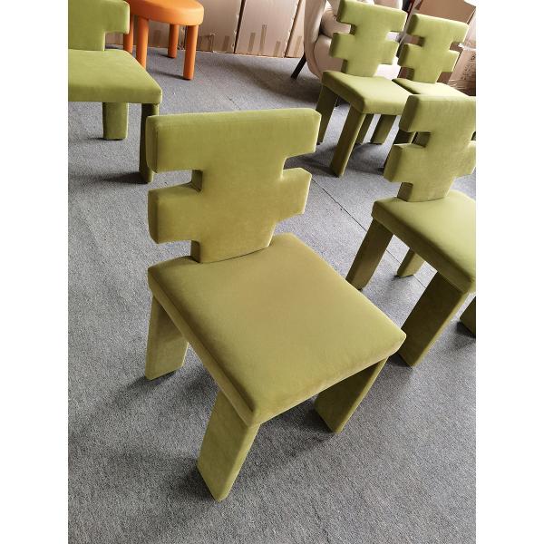 Modern Green Velvet Accent Dining Chairs for Restaurant ODM