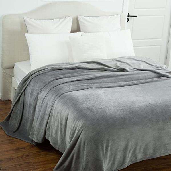50''X60'' Bedsure Fleece Blanket Size Lightweight Super Soft Cozy Luxury Bed Blanket Microfiber