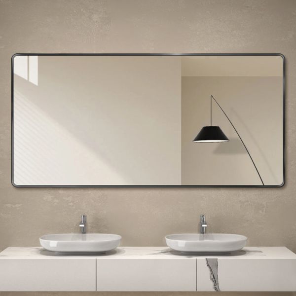 Kingstin Custom LED Bathroom Mirror Aluminum Frame Anti-Fog 3-Color RGB Wall Vanity Mirror