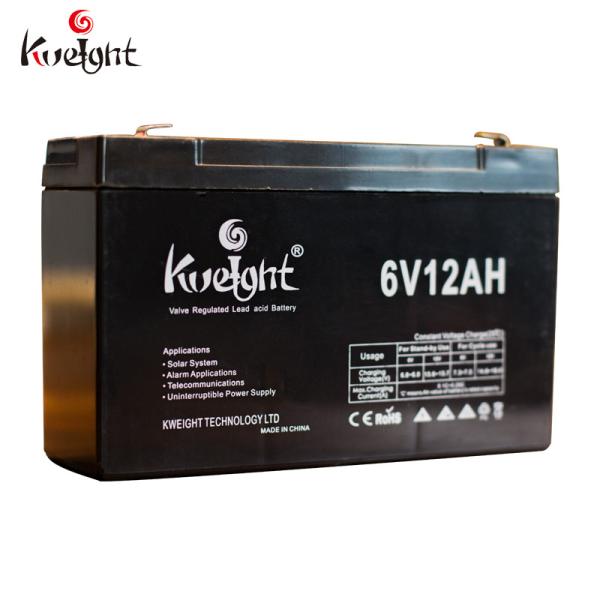 Da bateria profunda do gel do ciclo do OEM 6V 12Ah bateria recarregável acidificada ao chumbo de UPS