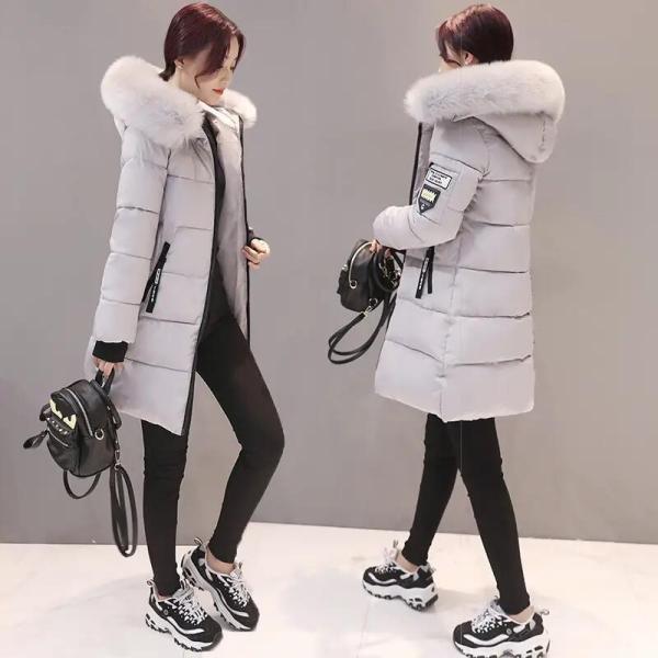                  Women Winter Cotton Coat Fur Collar Jackets Fashion Blazer Winter Padded Parka Clothes Bomber Jacket for Women             