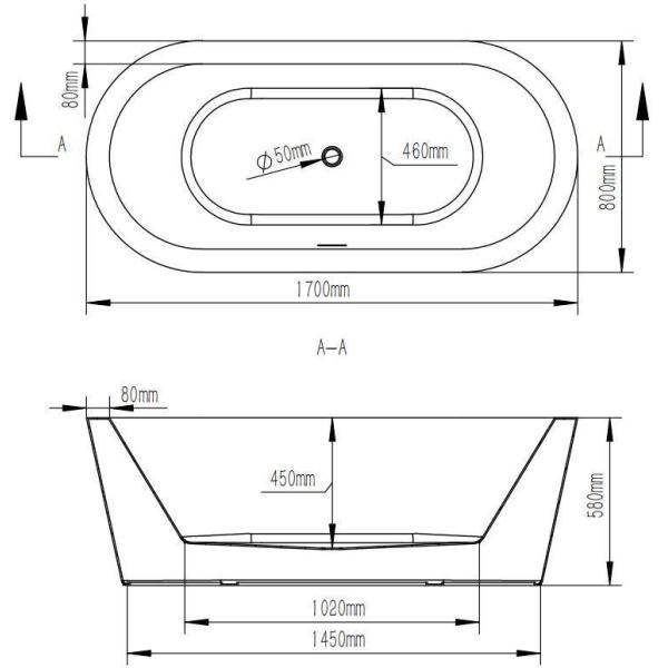 US 300/Piece Function Luxury Oval Acrylic Freestanding Bathtub Wide Border Popular Designs