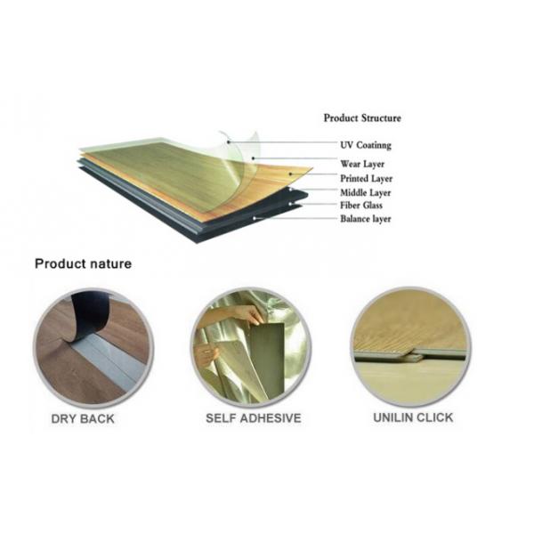 Interlock Plank SPC Vinyl Flooring Thickness 4.0mm