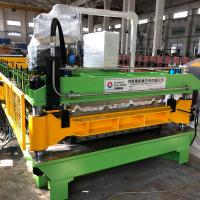 Máquina formadora de rolos de painel de telhado de camada dupla 220V América Popular J Rib e ondulado
