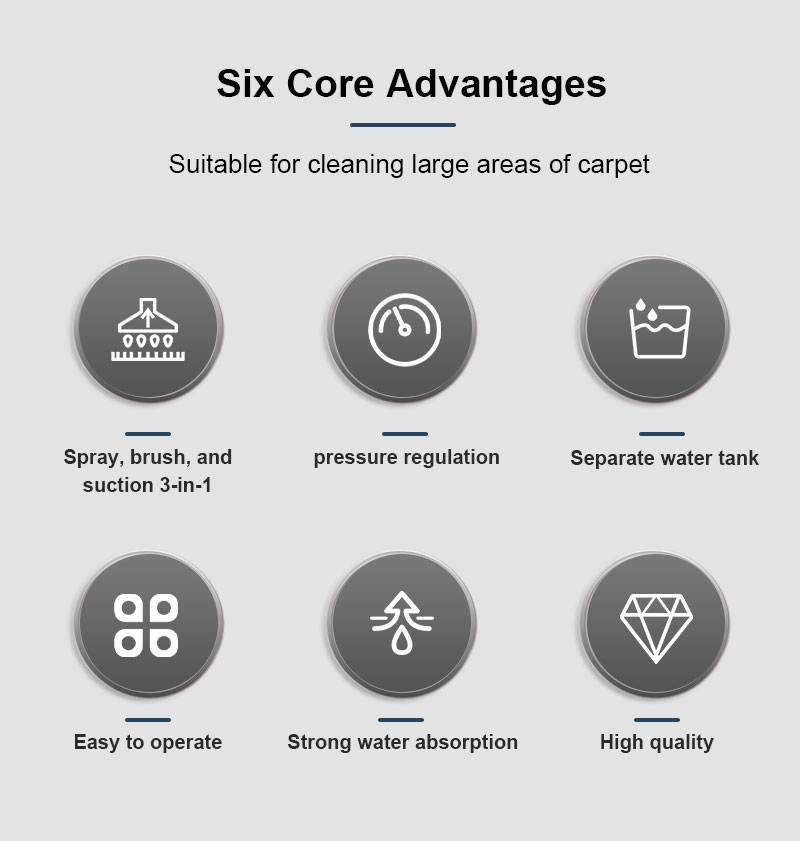 Sell Well 220V Electric Carpet Cleaner 380mm Wide Efficient Clean Remove Dirt Cold Water Cleaning Machine