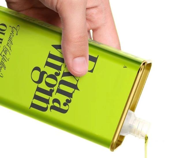Latas de aceite de oliva DADI de 125 ml, 150 ml y 250 ml para envasado de alimentos y nutrición, latas de aceite comestible con soporte de impresión