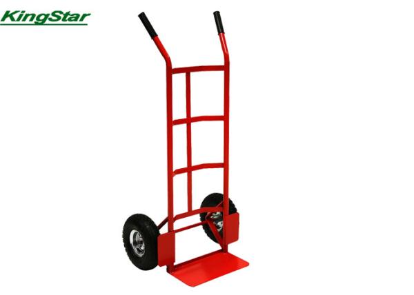 Commercial Red Folding Hand Trucks And Trolleys With Heavy Duty Welded Frame