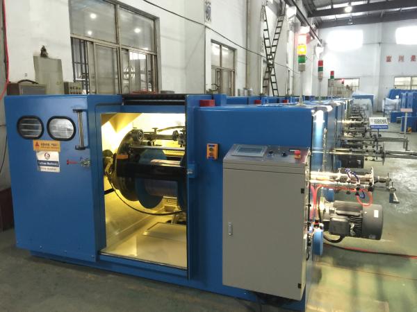 Sky Blue Wire Buncher Machine With Core Wire Stranding Outer Dia 1 To 6mm